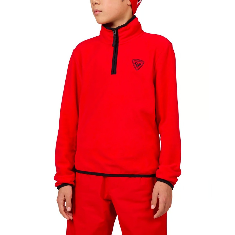 Rossignol Jr Strawpile Fleece Top Hz Sports Red 8 years A005060
